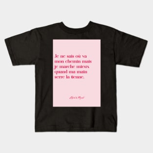 Quotes about love - Alfred de Musset Kids T-Shirt